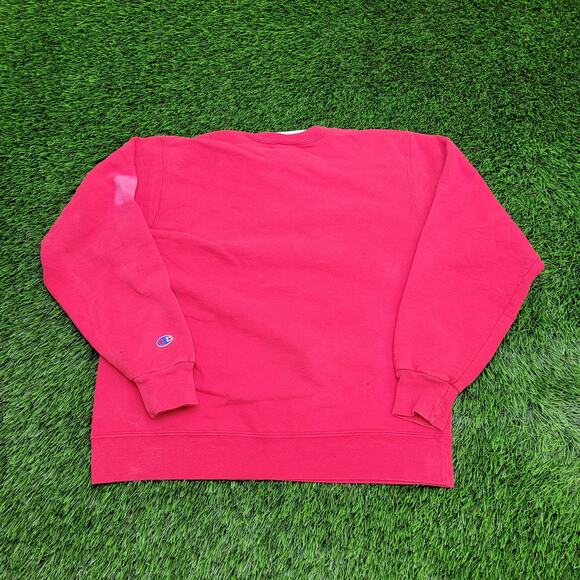 Vintage Champion Sweatshirt Womens Large 21x23 Script Logo - Picture 2 of 16